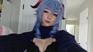 Celebi cosplay - Ganyu lingerie - Page 11