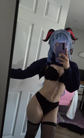 Celebi cosplay - Ganyu lingerie - Page 13