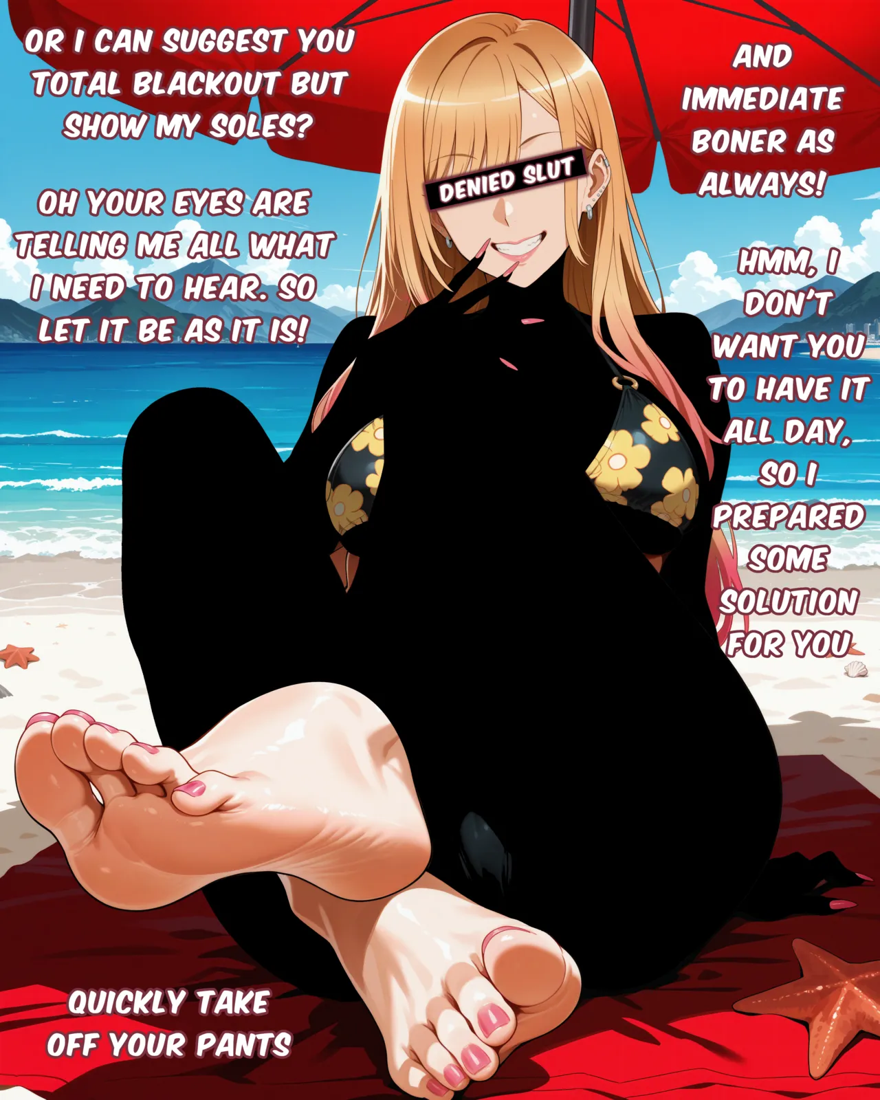 Censored date with Marin on Beach - Image 3