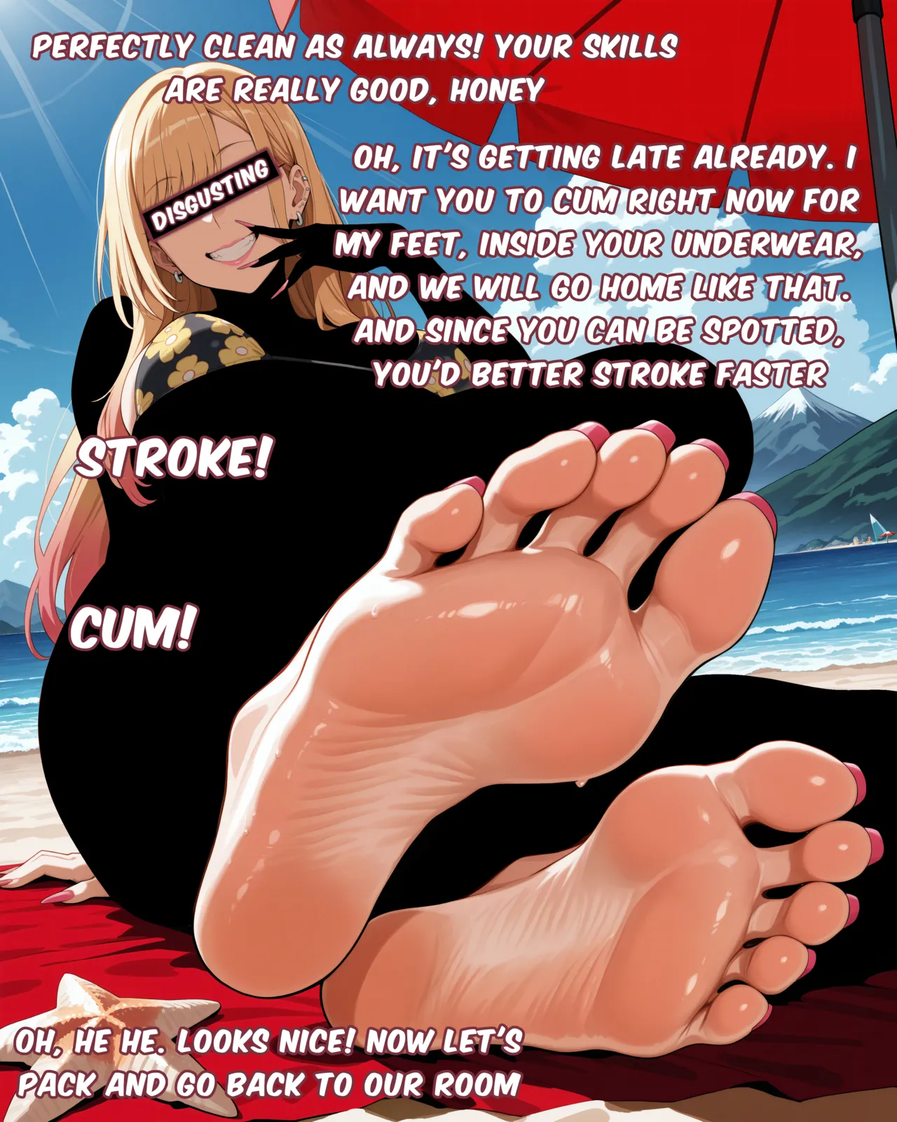 Censored date with Marin on Beach - Image 6