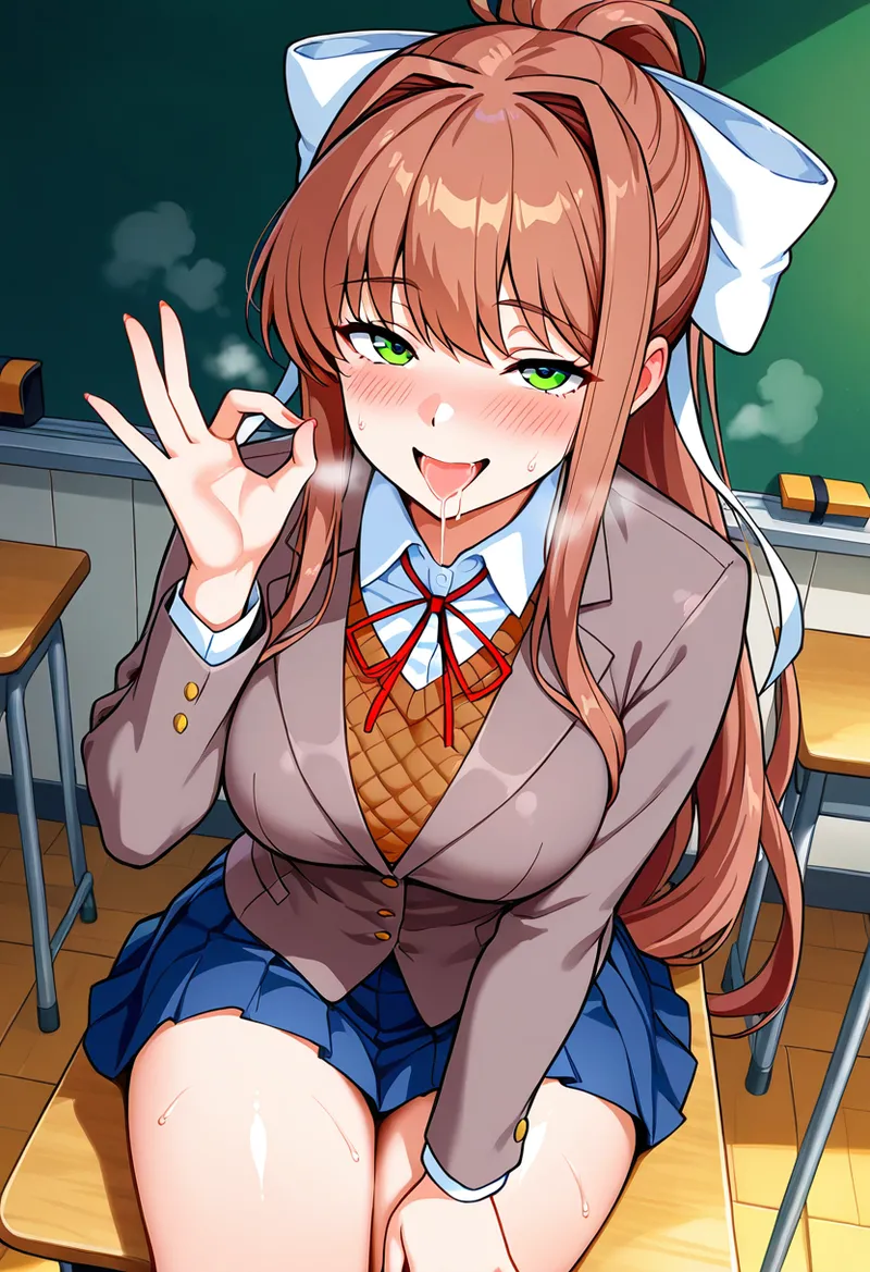 放課後撮影会 制服姿がエロ過ぎて我慢できずに中出し専用肉便器にしちゃったCG集 モ〇カ編 - Image 87