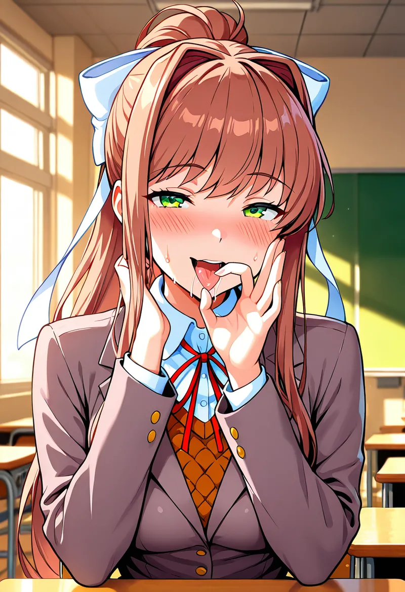 放課後撮影会 制服姿がエロ過ぎて我慢できずに中出し専用肉便器にしちゃったCG集 モ〇カ編 - Image 90