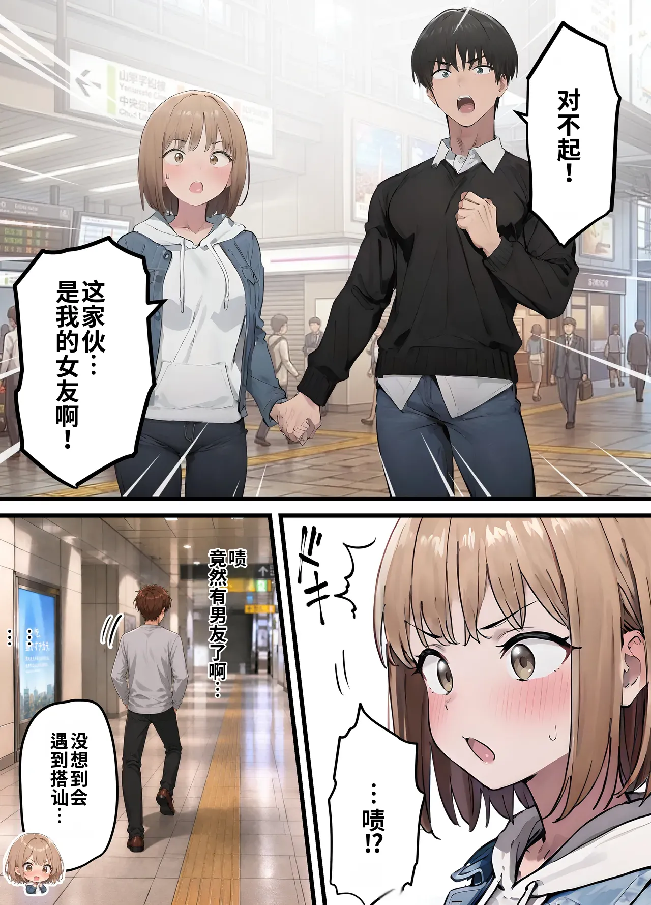 晴天艦 女体化したオレが親友の裏切りレプでメス堕ち本能むき出しの濃厚セックスで親友が恋人になるまで Chinese - Image 14