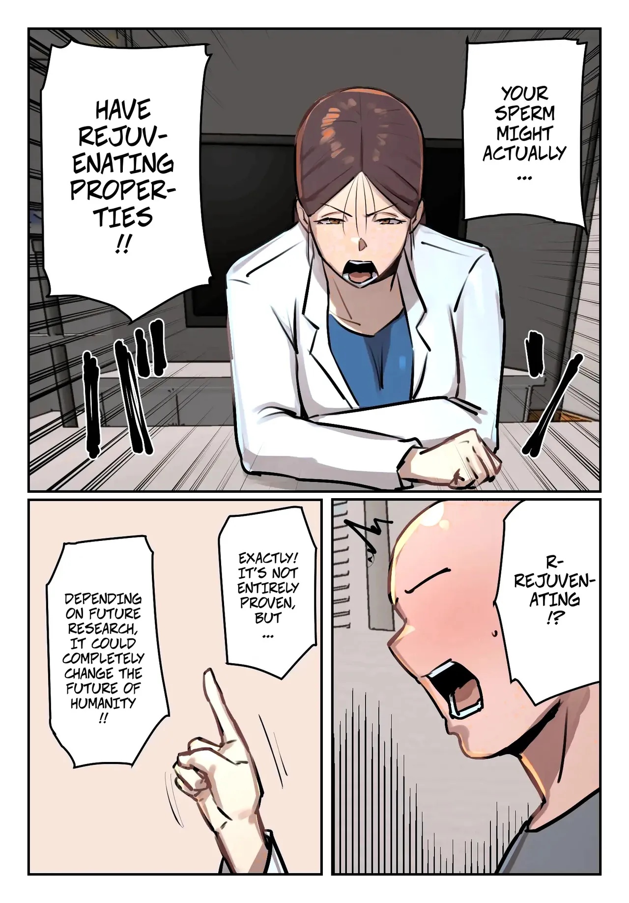 Chotto B-Sen My Sperm Has Rejuvinating Properties -- Boku no Seishi ni Wakagaeri no Kouka ga Colorized - Image 10
