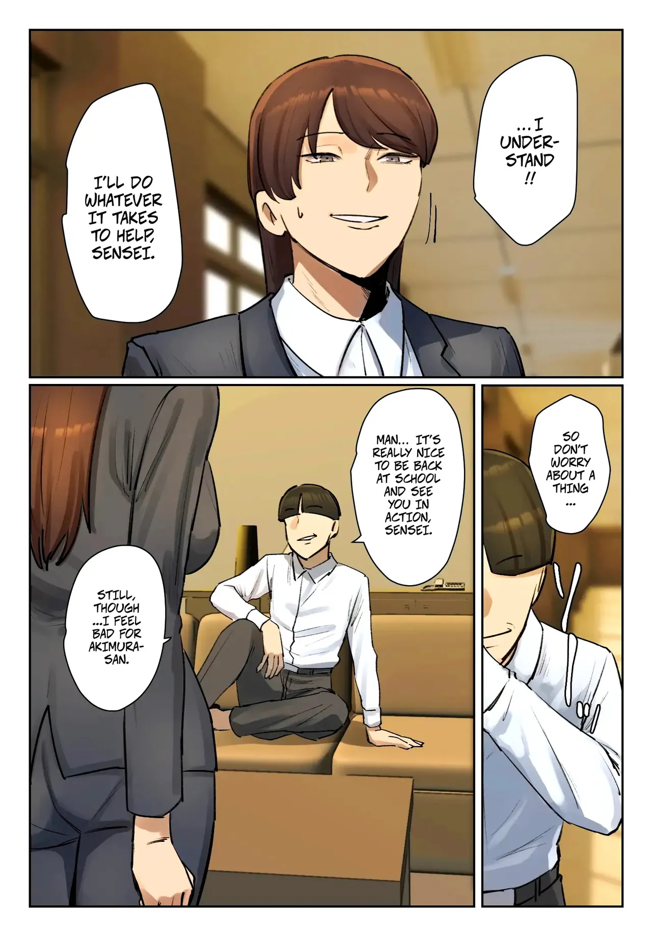Chotto B-sen Strip Down To Your Underwear and Appologize To Your Student -- Seito no Shitagi o Tsukete Shazai Shiro Full Color-ban - Image 36