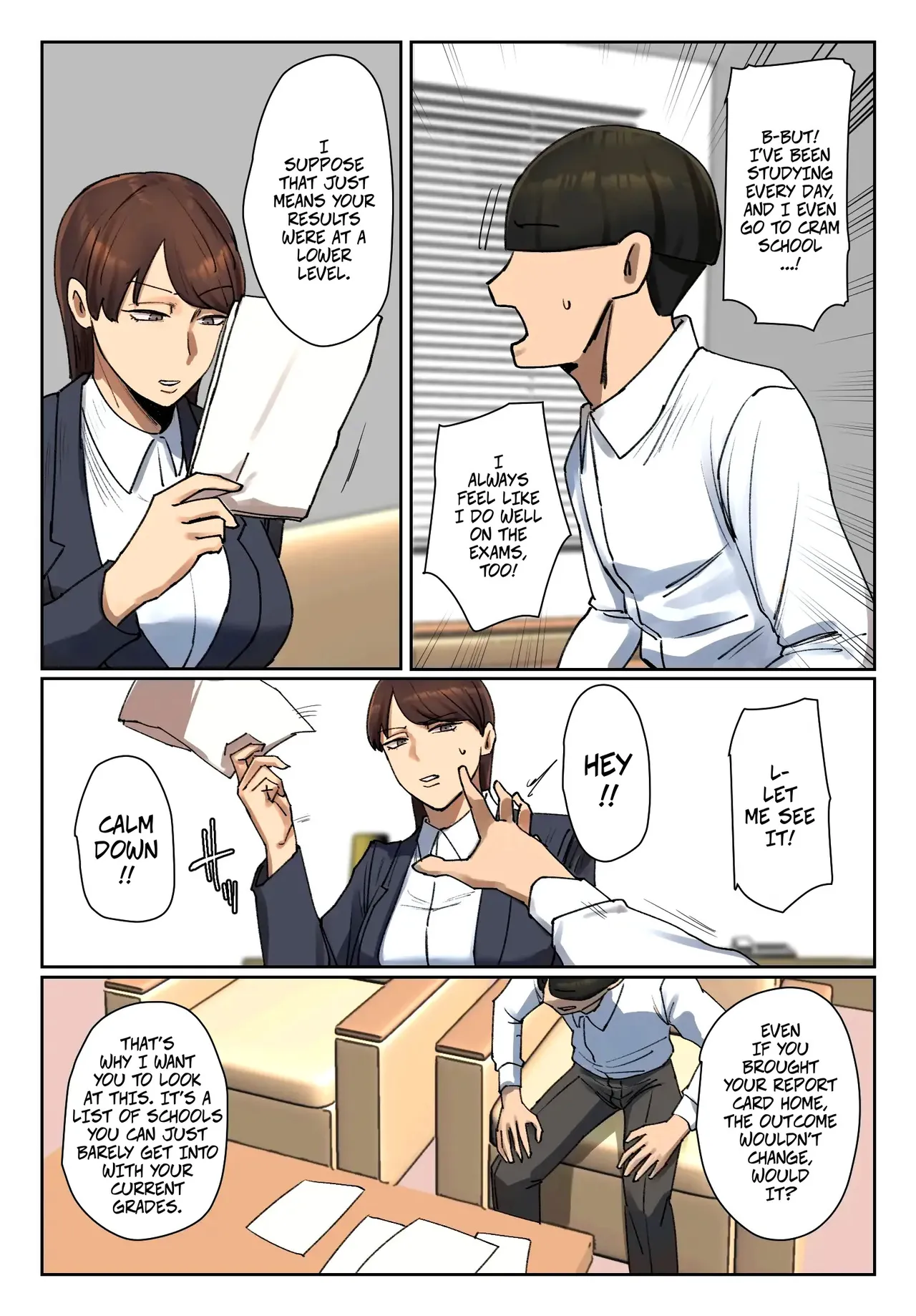 Chotto B-sen Strip Down To Your Underwear and Appologize To Your Student -- Seito no Shitagi o Tsukete Shazai Shiro Full Color-ban - Image 5