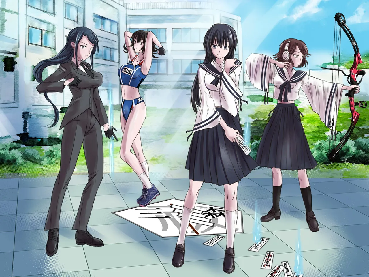 Circle HO 三之森学园败北记-被夺走的巫女们的堕落 Chinese Yuyan - Image 46