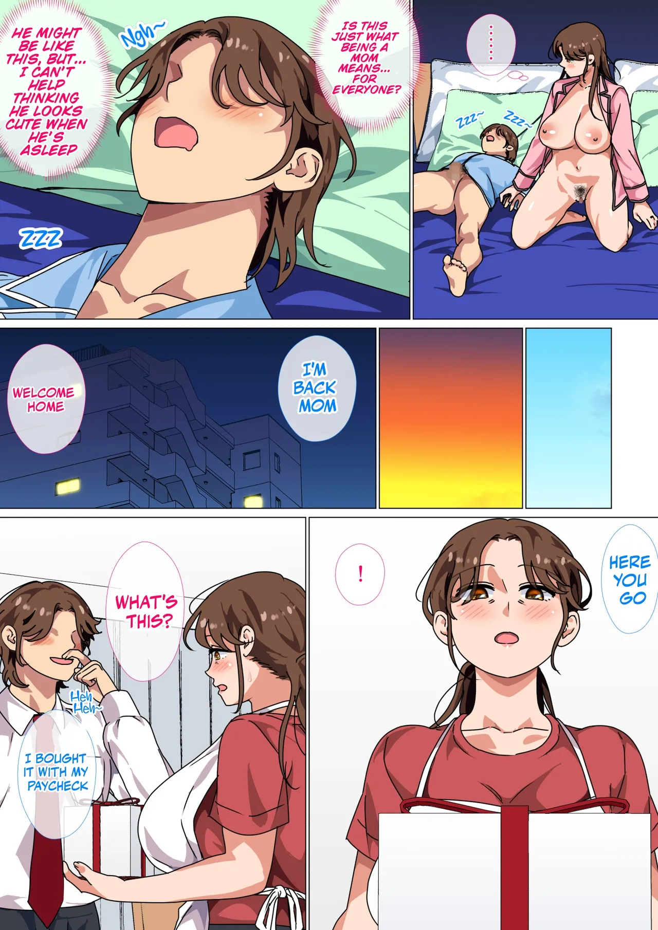 Circle Spice Musuko no Tsuyosugiru Seiyoku o Kaishou Suru no wa Haha no Tsutome desu Its a Mothers duty to take care of her sons Sexual Needs English GhostMILFlame - Image 36