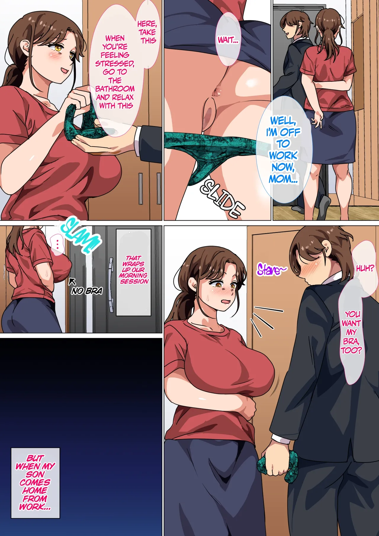 Circle Spice Musuko no Tsuyosugiru Seiyoku o Kaishou Suru no wa Haha no Tsutome desu Its a Mothers duty to take care of her sons Sexual Needs English GhostMILFlame - Image 9