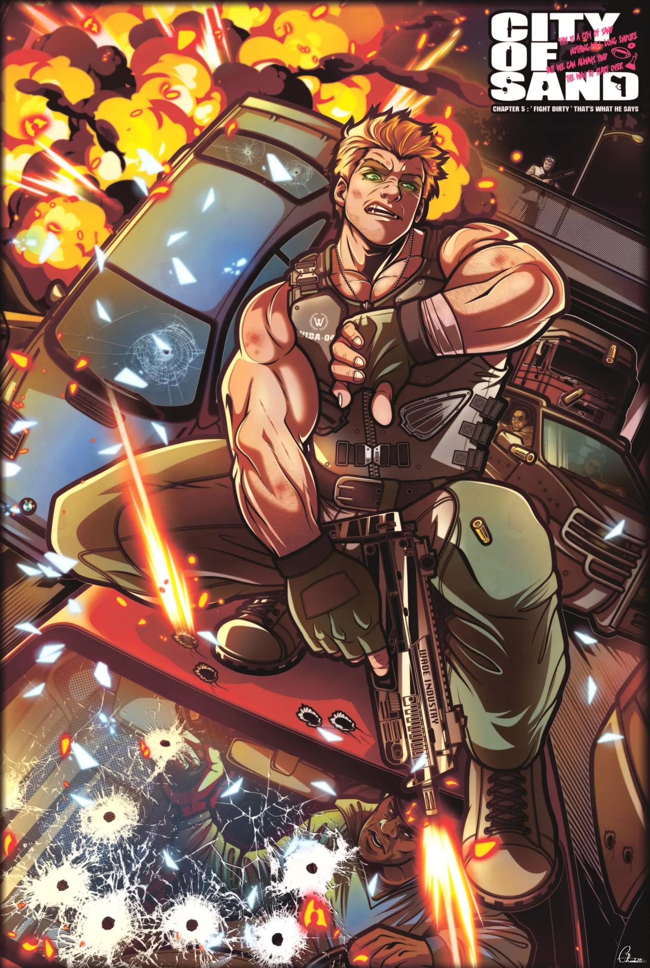 city of sand comic illustrations - Image 40