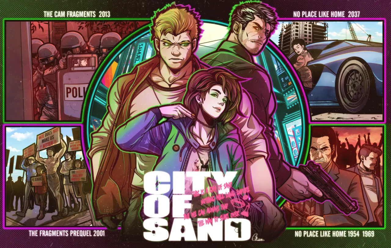 city of sand comic illustrations - Image 79