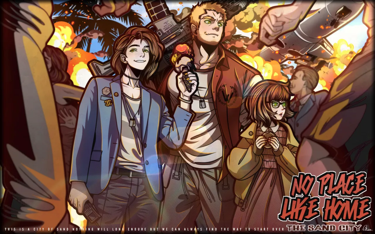 city of sand comic illustrations - Image 81