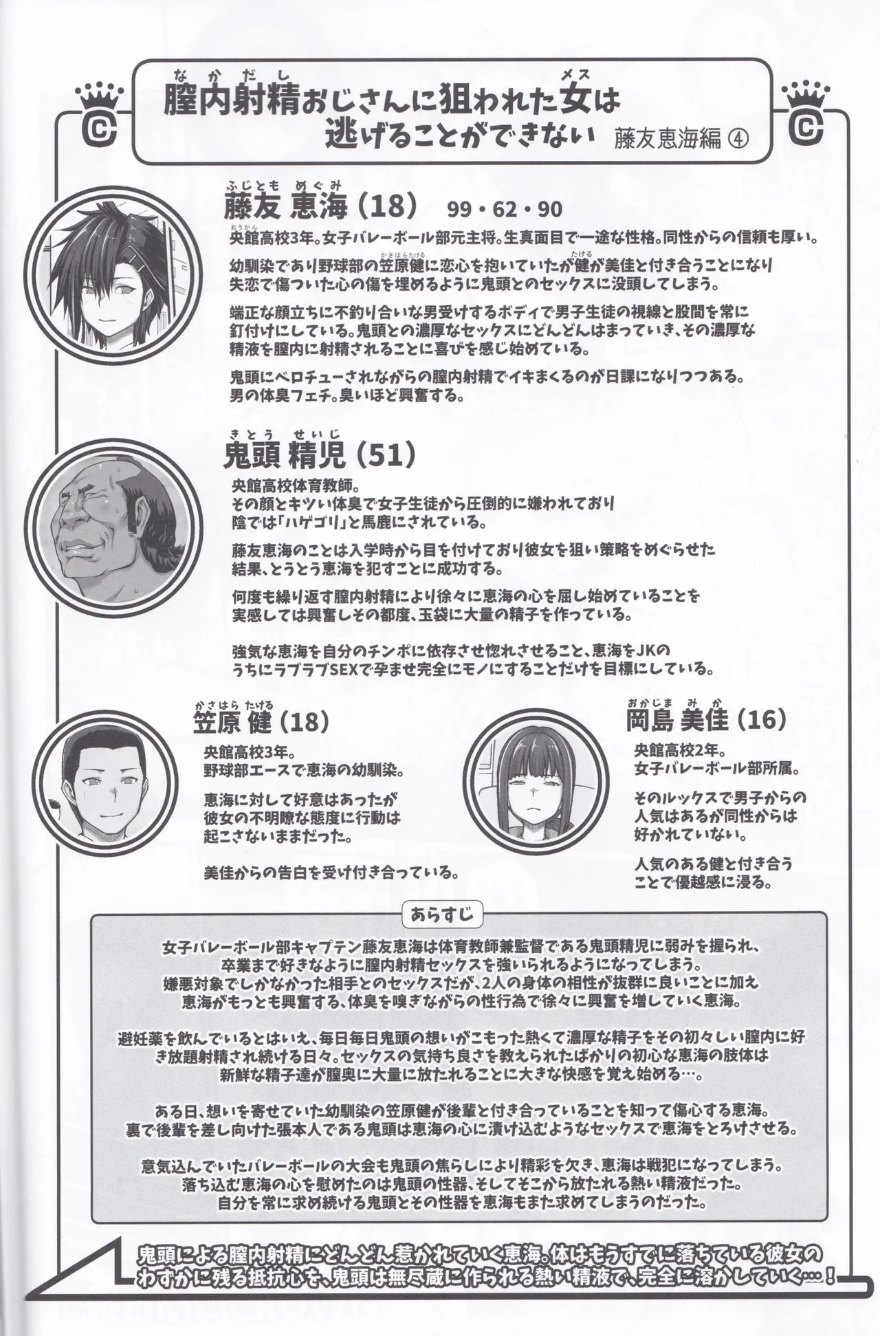 ClimbCrown Nakadashi Oji-san ni Nerawareta Mesu wa Nigeru Koto ga Dekinai Fujitomo Megumi Hen 4 Scans 300dpi - Image 7