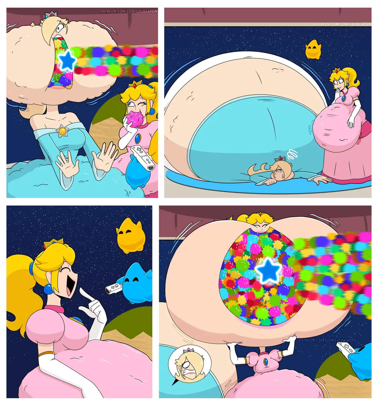 ComicalWeapon Jester Kingdom - Blonde Edition Rosalina, Peach, Cynthia and Launch - Image 2