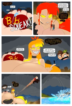 ComicalWeapon OC Vacation - Luna and Jess Barbara and Amara Bb vs The Lava Goddess Ongoing - Page 27
