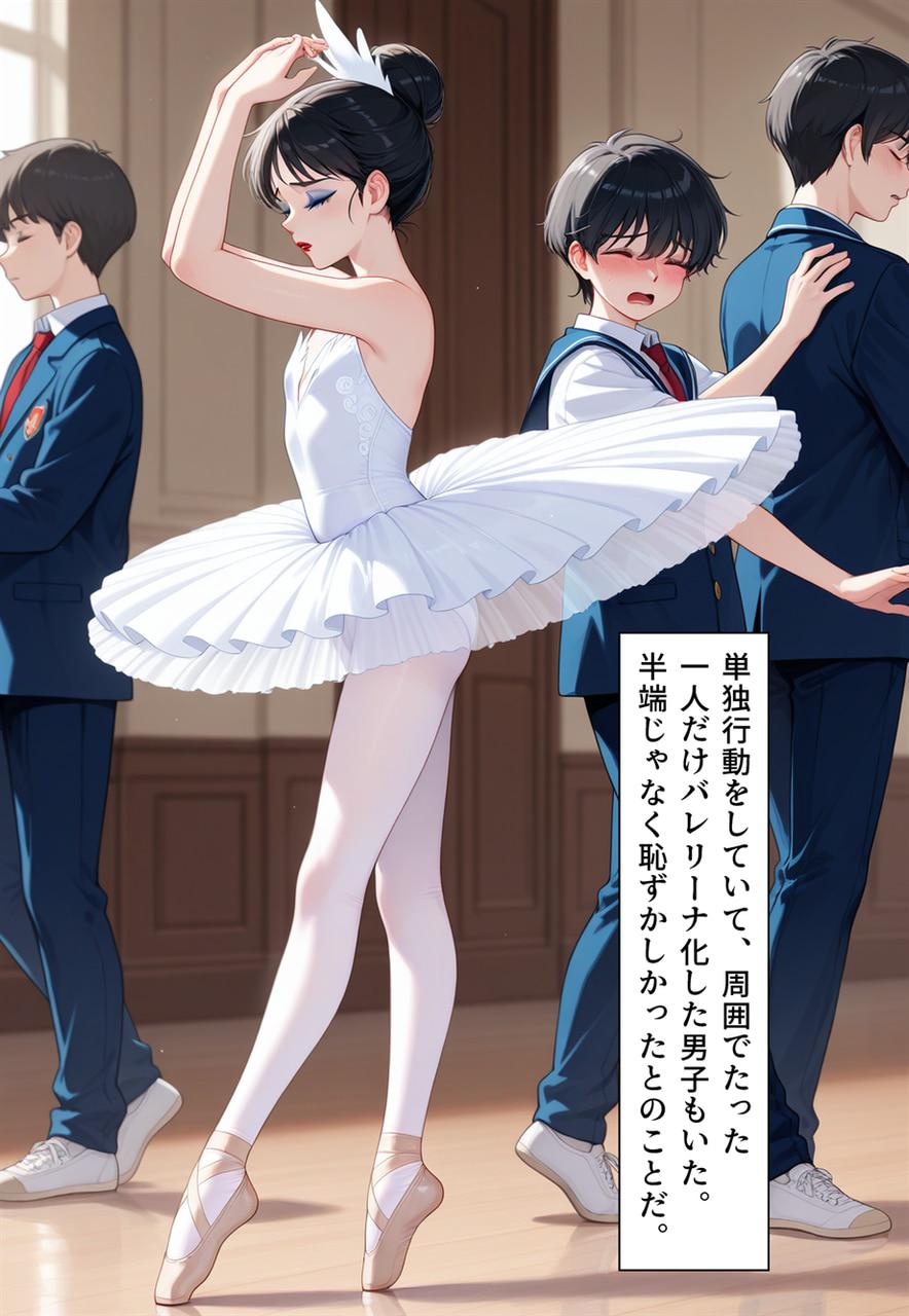 Confused Swan Men forced to wear pointe shoes - Image 199