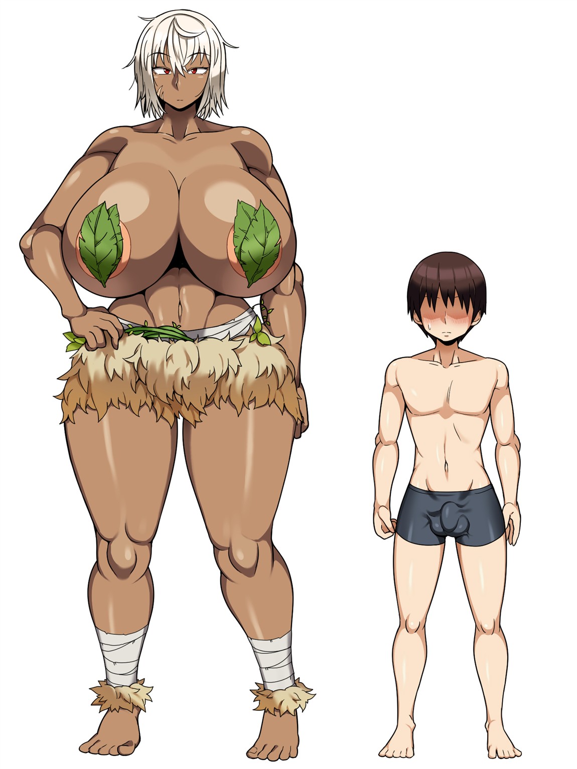 Cranky-ya Cranky Mujintou de Dekashiri Muchimuchi Amazon-san to Asedaku SEX Sexo quente e suado com uma amazona gostosa de bunda grande em uma ilha deserta Portuguese-BR - Image 49