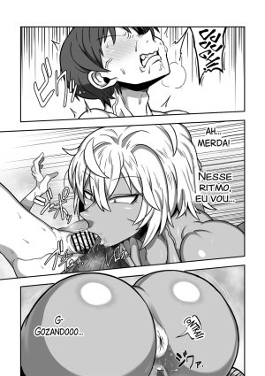 Cranky-ya Cranky Mujintou de Dekashiri Muchimuchi Amazon-san to Asedaku SEX Sexo quente e suado com uma amazona gostosa de bunda grande em uma ilha deserta Portuguese-BR - Page 14