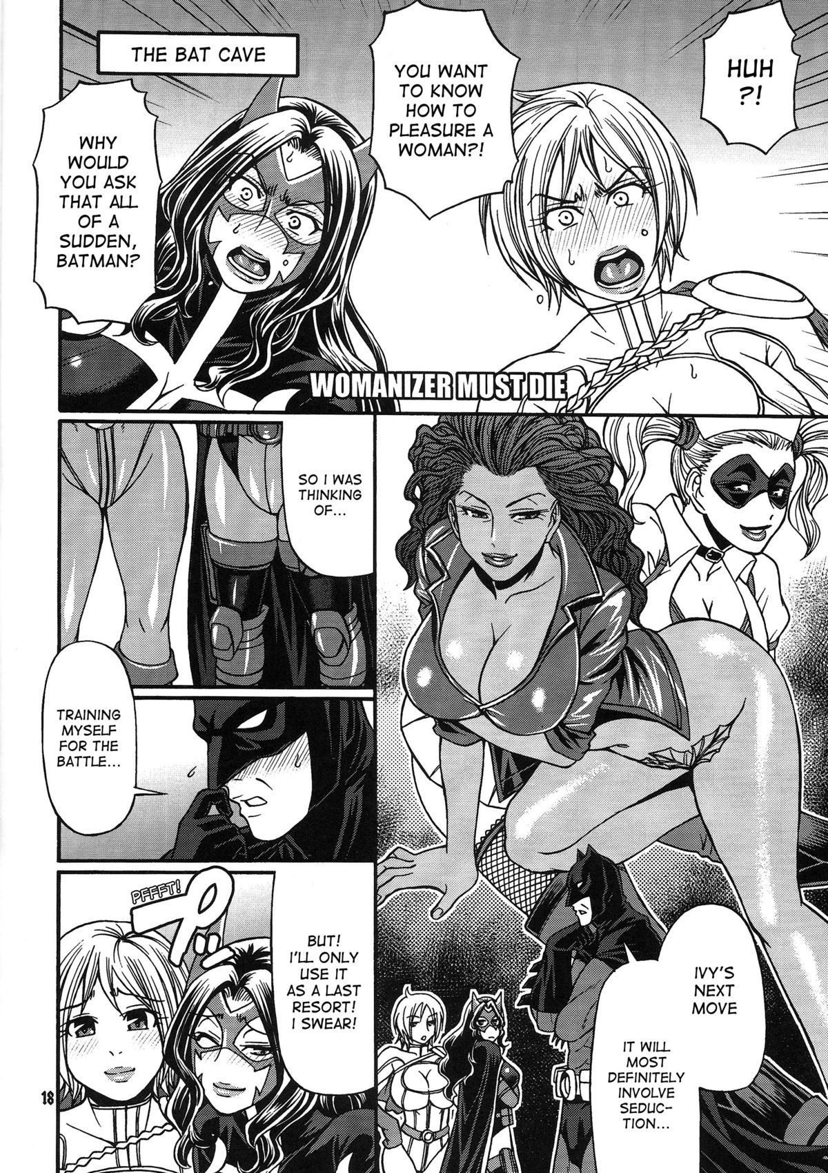 Crazy 4 You - Batman trains for battle by having a threesome with Power Girl and Huntress - 34 Pics - Image 18