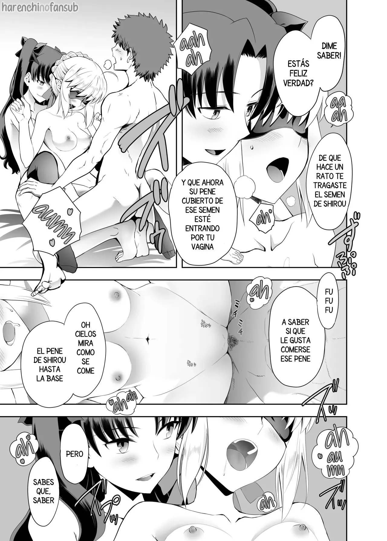 CRAZY CLOVER CLUB Kuroha Nue Saber Maniacs Shikaku o Shadan Suru to Hoka no Kankaku ga Togisumasareru to Iu no de Saber ni Mekakushi Play o Shite Moratta Fatestay night Spanish Harenchi no Fansub - Image 16