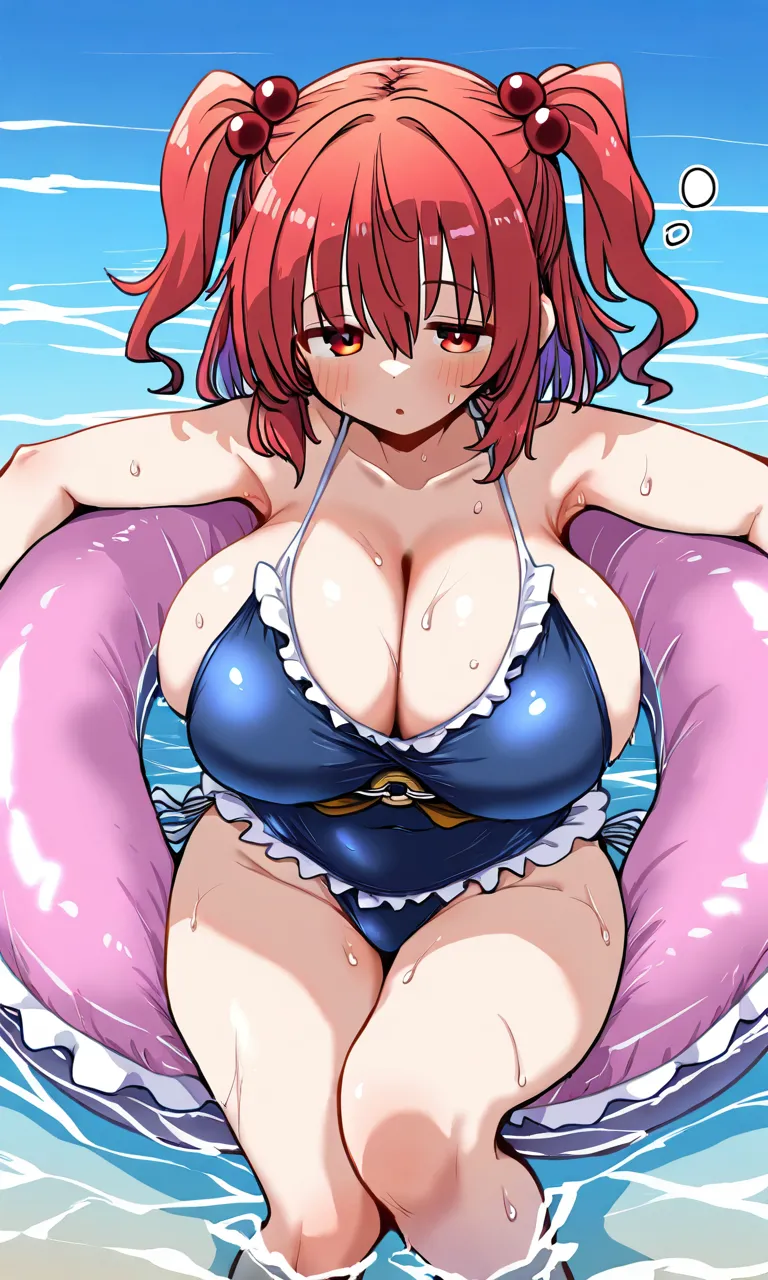 CSteelman Inner Tubes Curvy Blue Spill - Sleepy, Ocean-Drift Gaze - Image 2