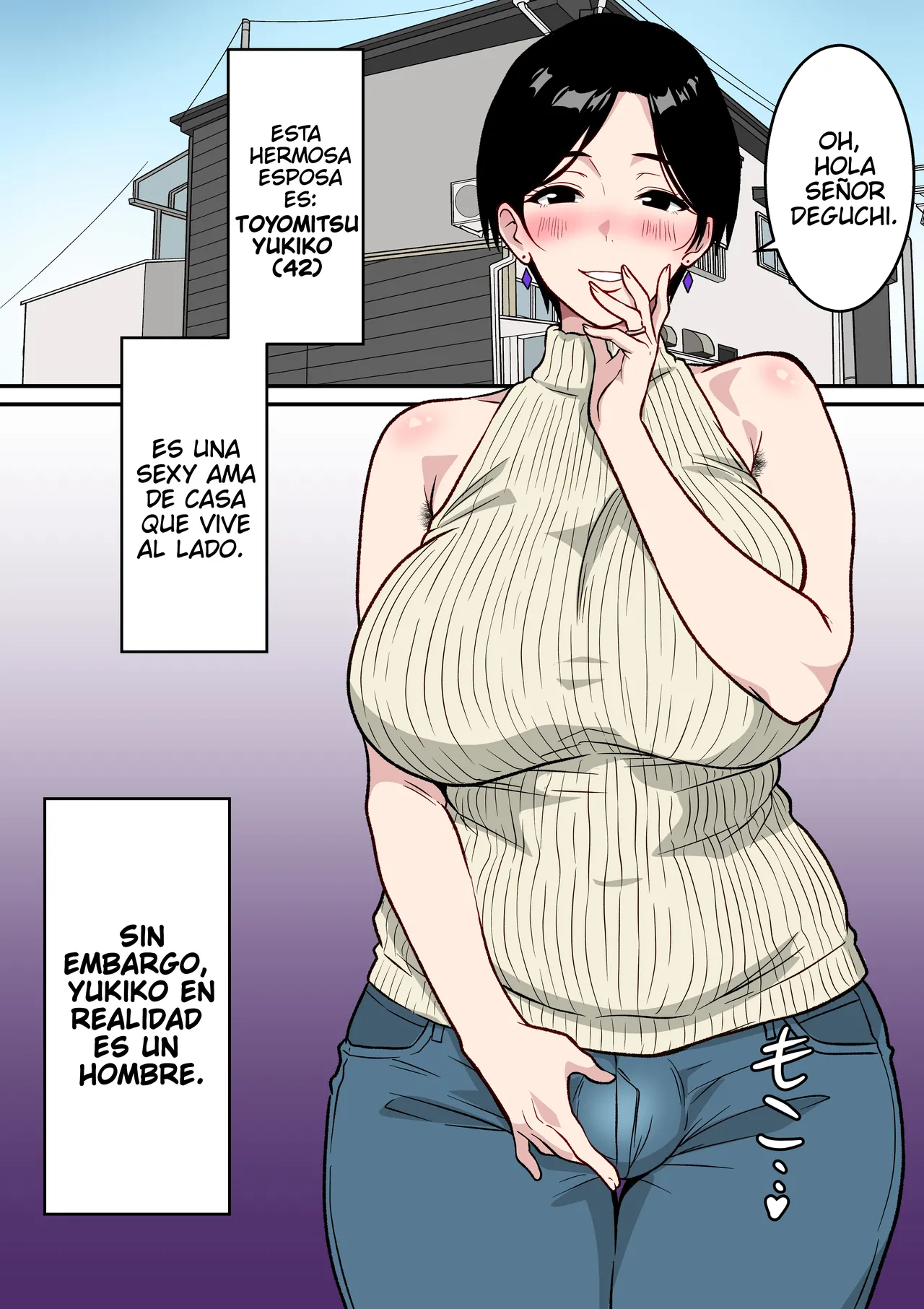 Danpachino Full Color Kyonyū no okusan wa Otoko tsuma Esposa Tetona es un Hombre. Ignistraducciones - Image 2