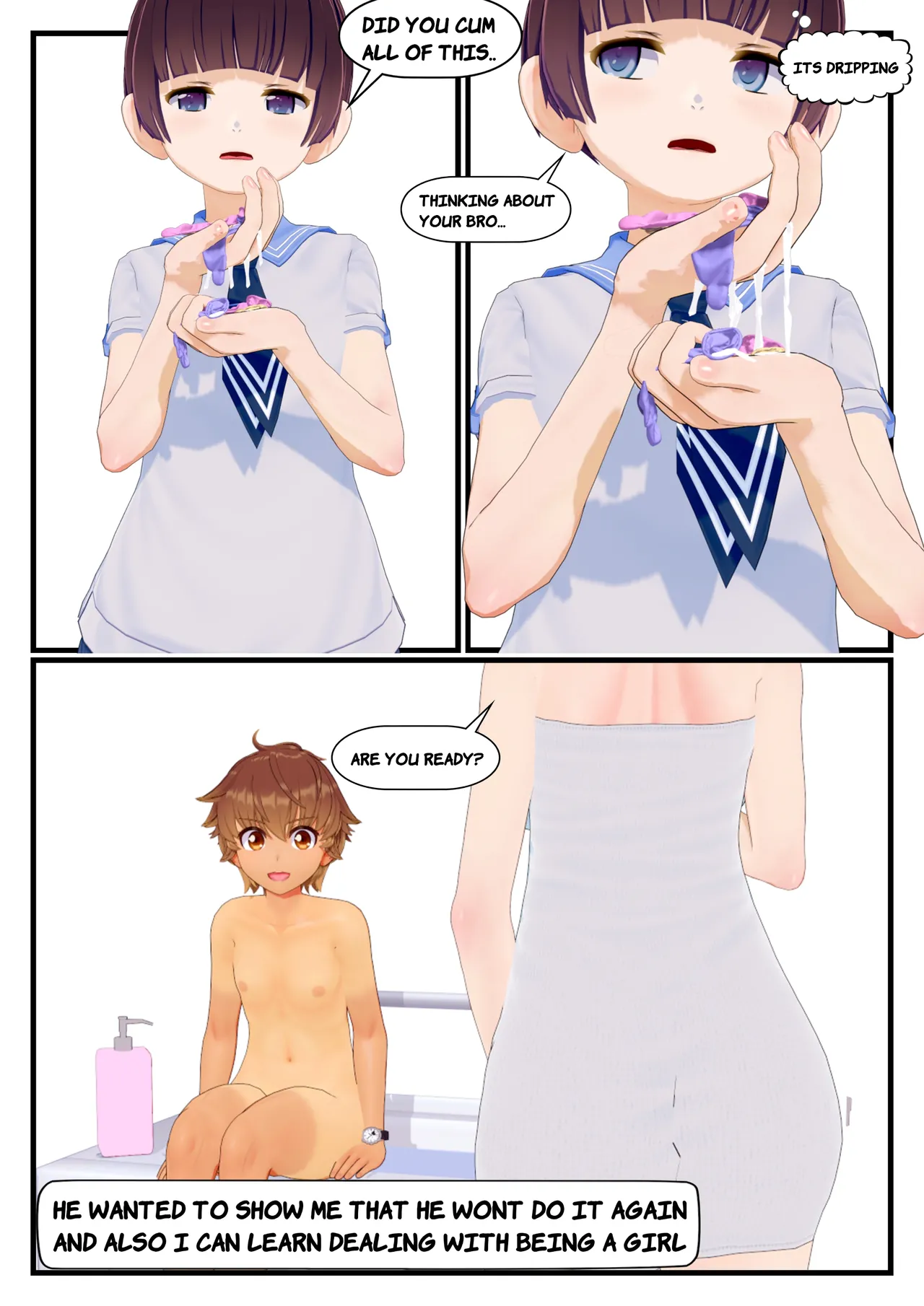 Dear grandson and his grandma who did a body change ongoing - Image 558