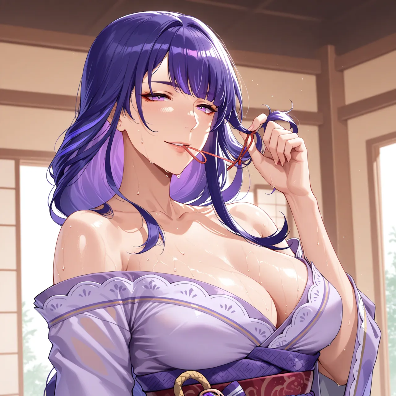 Deemo_Dream Raiden shougun bedroom fuck 雷电将军 - Image 13