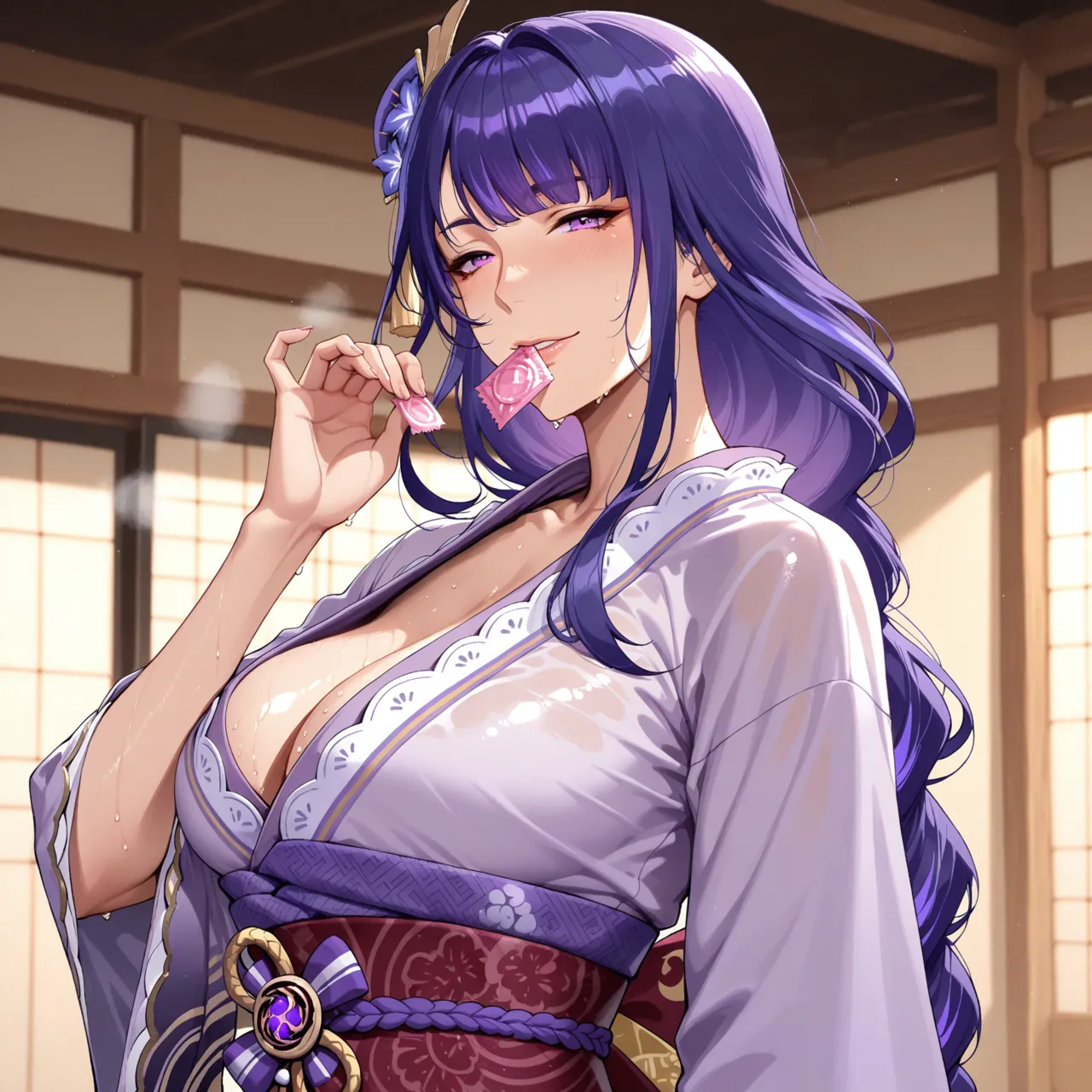 Deemo_Dream Raiden shougun bedroom fuck 雷电将军 - Image 14