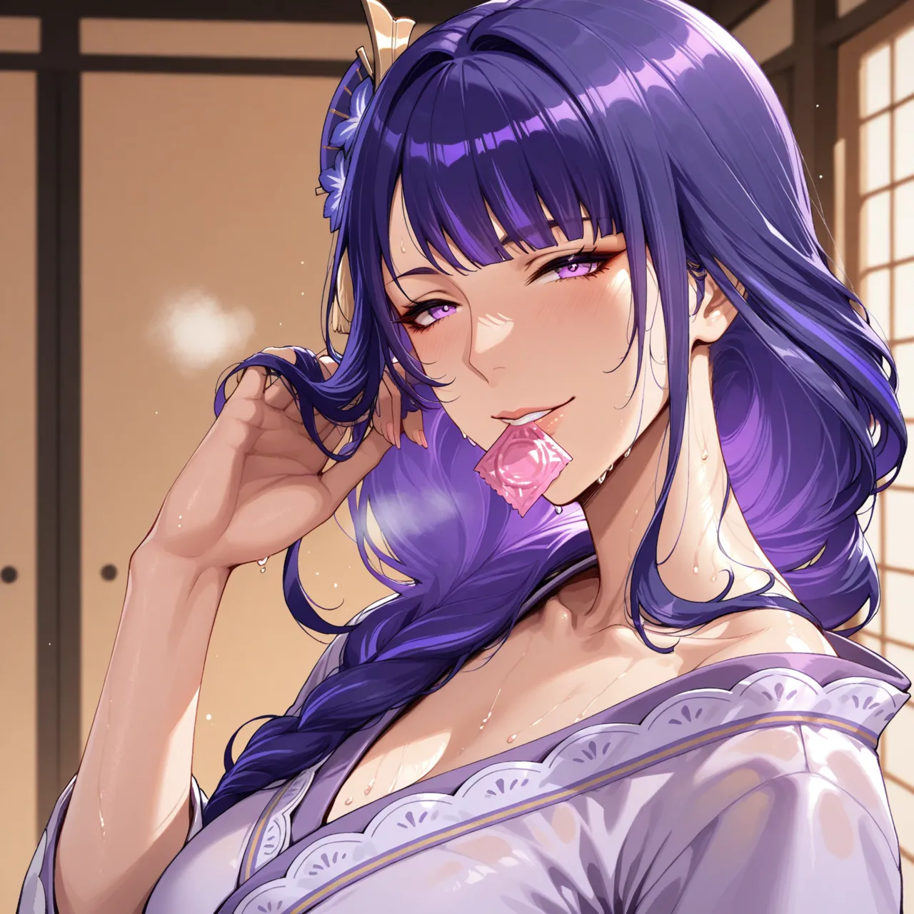 Deemo_Dream Raiden shougun bedroom fuck 雷电将军 - Image 16