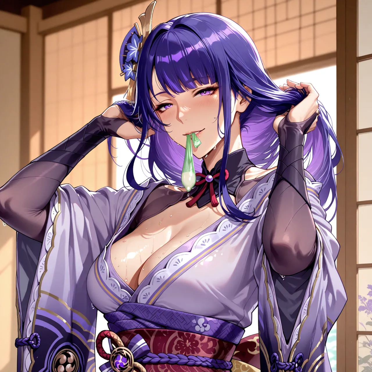 Deemo_Dream Raiden shougun bedroom fuck 雷电将军 - Image 19