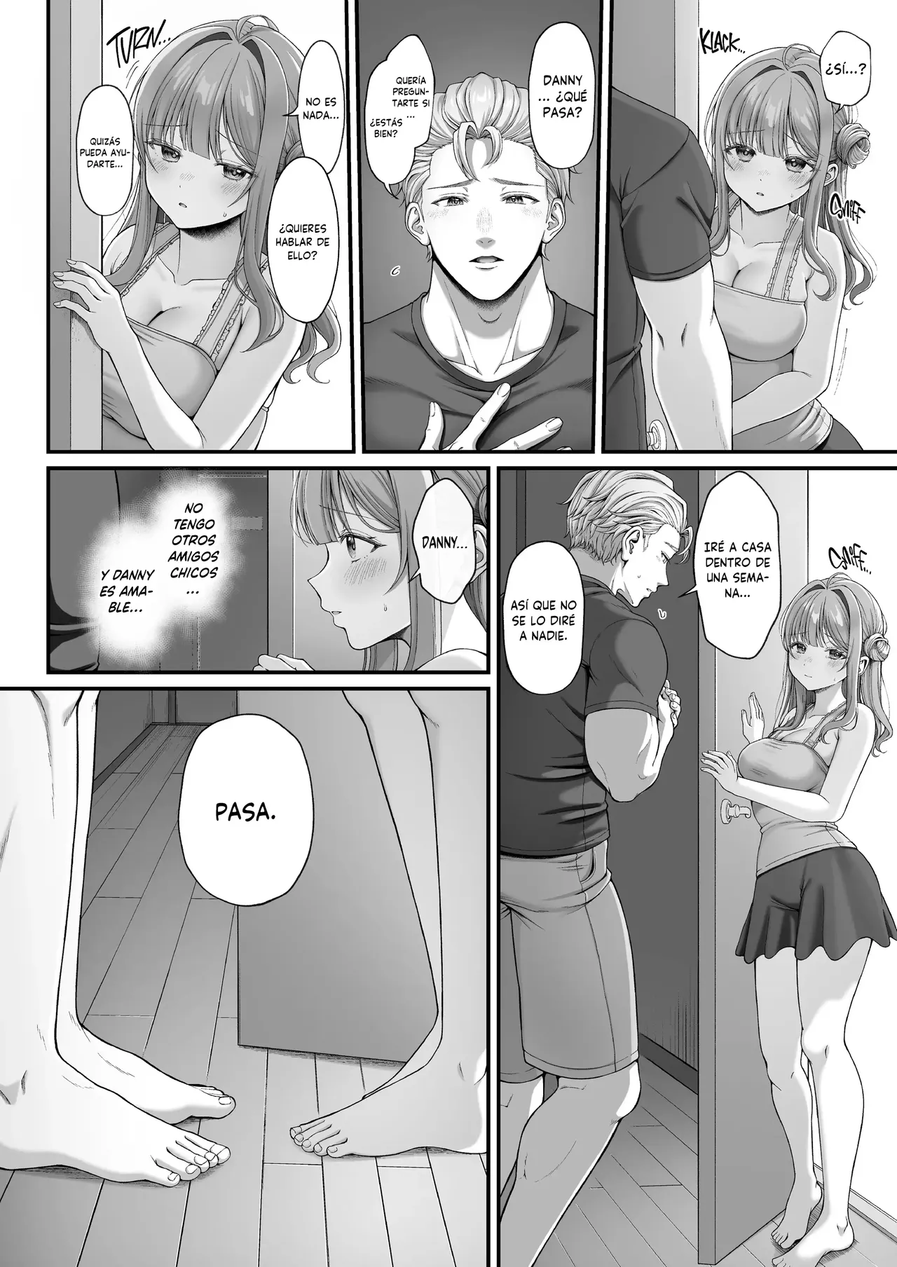 diletta nama Summer Time Homestay ni Kita Dekachin Ryuugakusei ni Kaihatsu sareta Shojo Un Verano Con El Estudiante De Intercambio Spanish MandaloAsiNoma Digital - Image 13