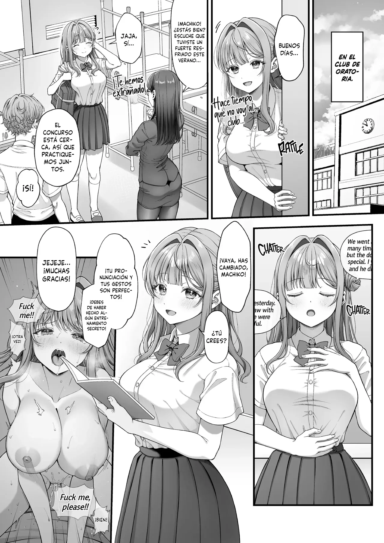 diletta nama Summer Time Homestay ni Kita Dekachin Ryuugakusei ni Kaihatsu sareta Shojo Un Verano Con El Estudiante De Intercambio Spanish MandaloAsiNoma Digital - Image 43