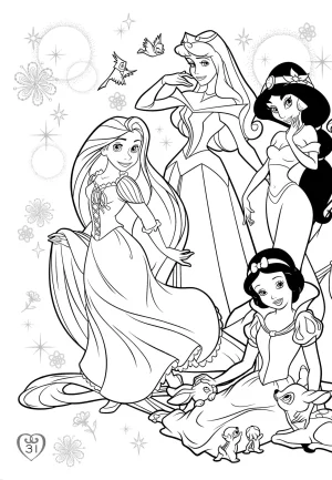 Disney Princess Coloring Book - Page 35