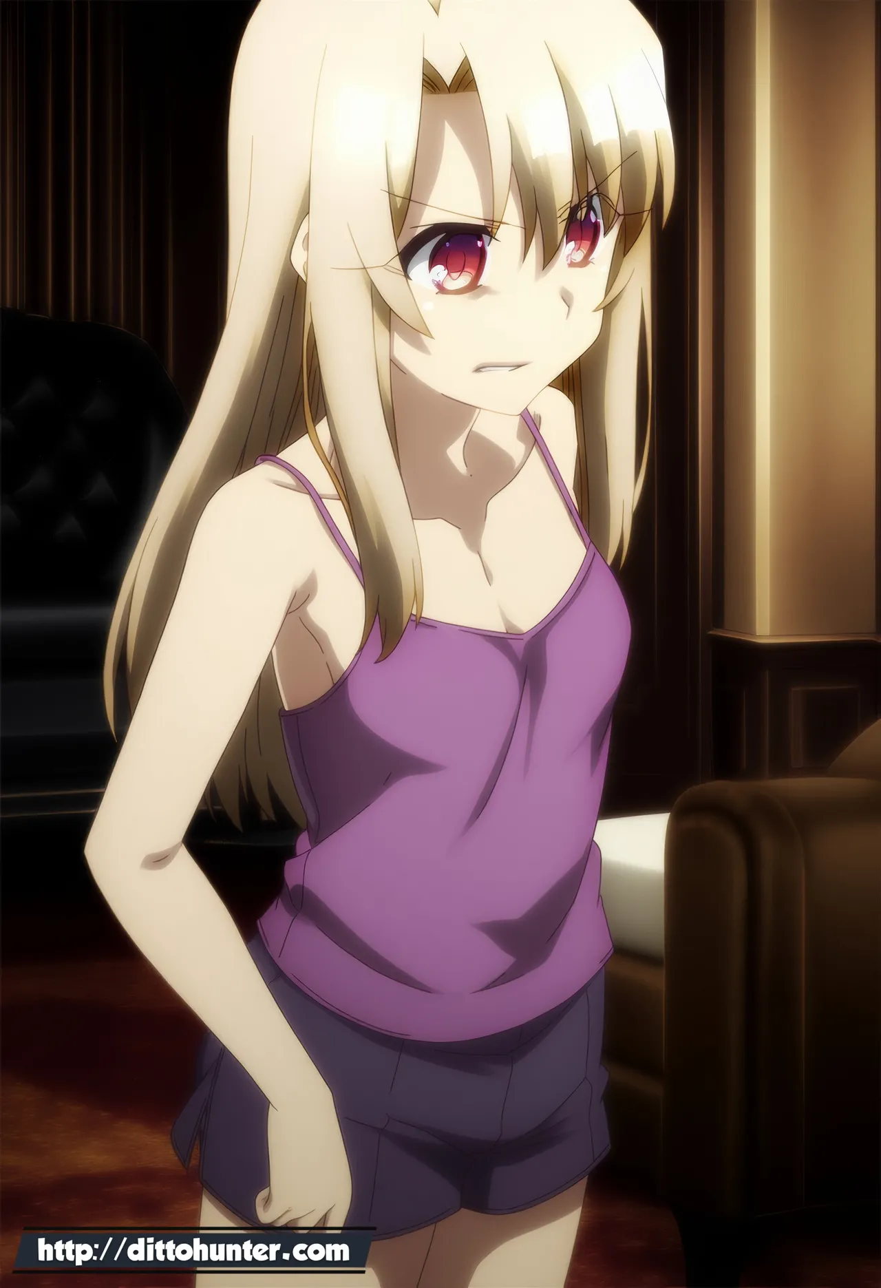 Ditto Seeker Requested Illyasviel von einzbern Fate helping guy on her bedroom - Image 1