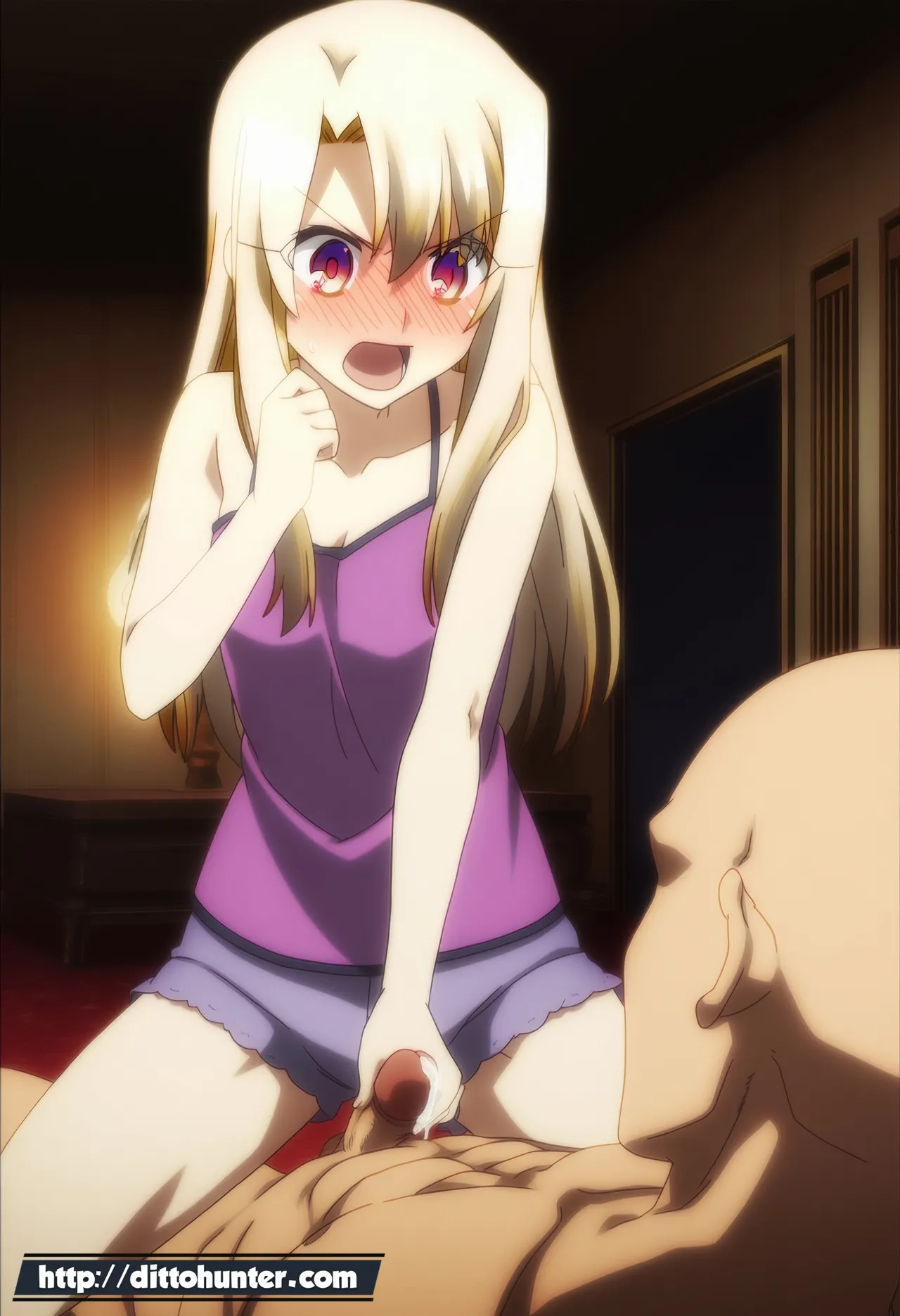 Ditto Seeker Requested Illyasviel von einzbern Fate helping guy on her bedroom - Image 19