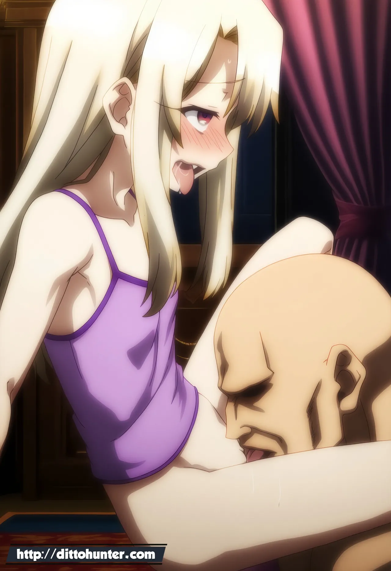 Ditto Seeker Requested Illyasviel von einzbern Fate helping guy on her bedroom - Image 79