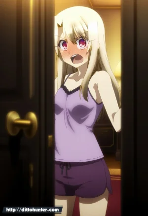 Ditto Seeker Requested Illyasviel von einzbern Fate helping guy on her bedroom - Page 10