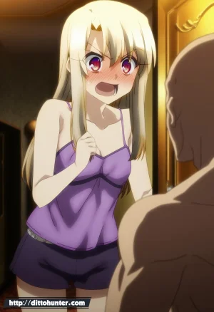Ditto Seeker Requested Illyasviel von einzbern Fate helping guy on her bedroom - Page 12