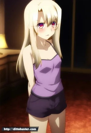Ditto Seeker Requested Illyasviel von einzbern Fate helping guy on her bedroom - Page 3