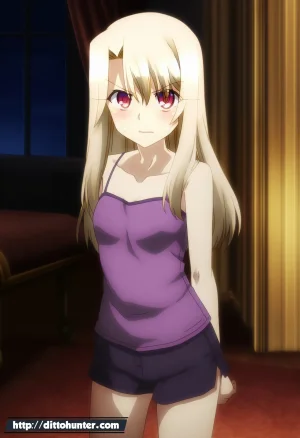 Ditto Seeker Requested Illyasviel von einzbern Fate helping guy on her bedroom - Page 5