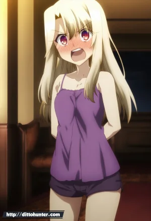 Ditto Seeker Requested Illyasviel von einzbern Fate helping guy on her bedroom - Page 6