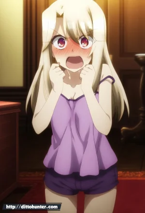Ditto Seeker Requested Illyasviel von einzbern Fate helping guy on her bedroom - Page 7