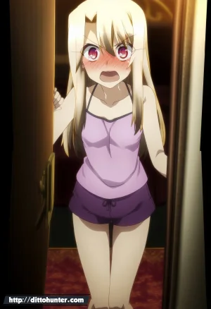 Ditto Seeker Requested Illyasviel von einzbern Fate helping guy on her bedroom - Page 9