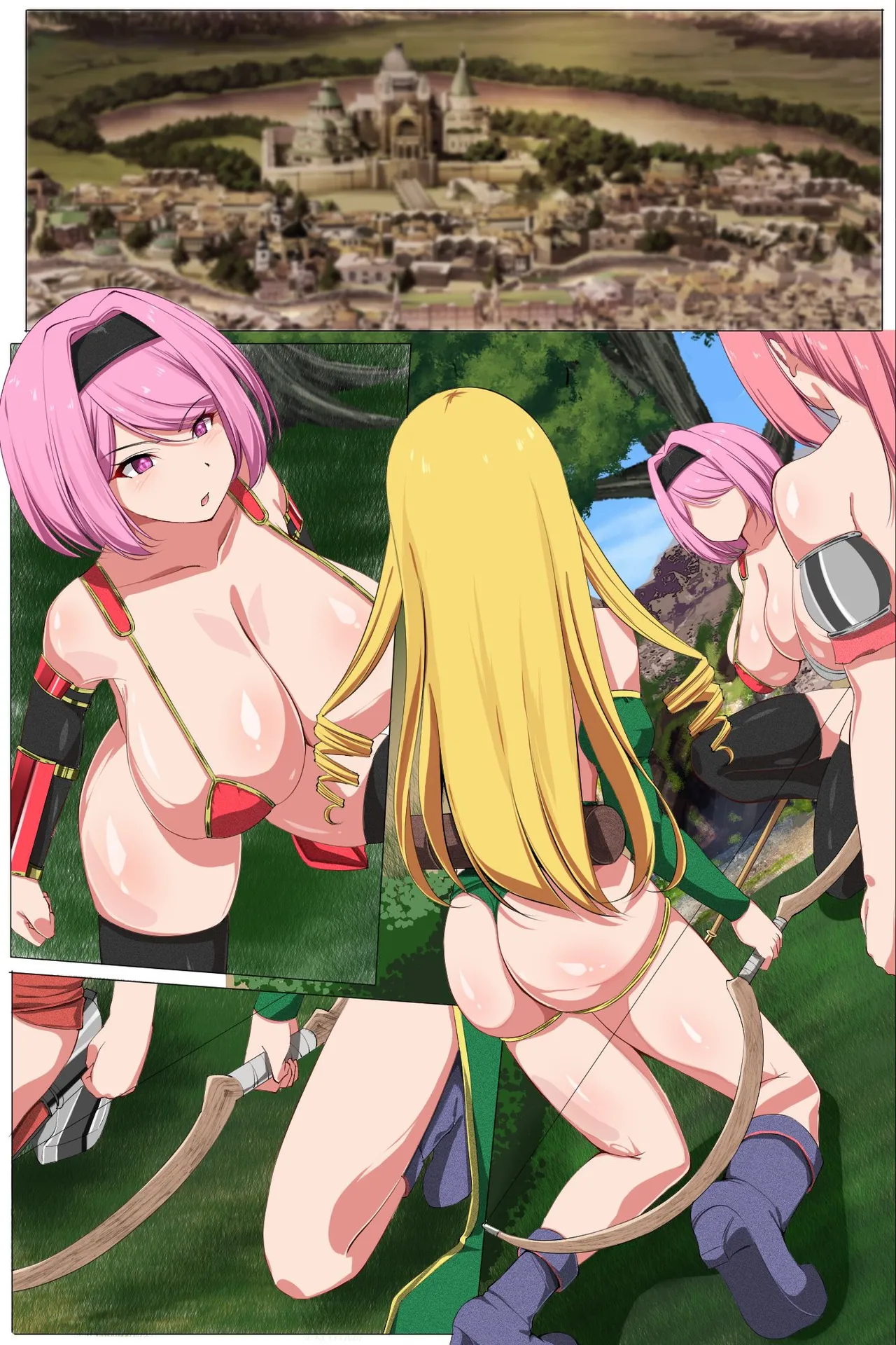DL Mate Torawareta Oujyo wo Tasuke ni Kita Onnakishidan ga Orc ni Omanko Hojikurarete Sokuochishiteiku Hanashi - Image 55