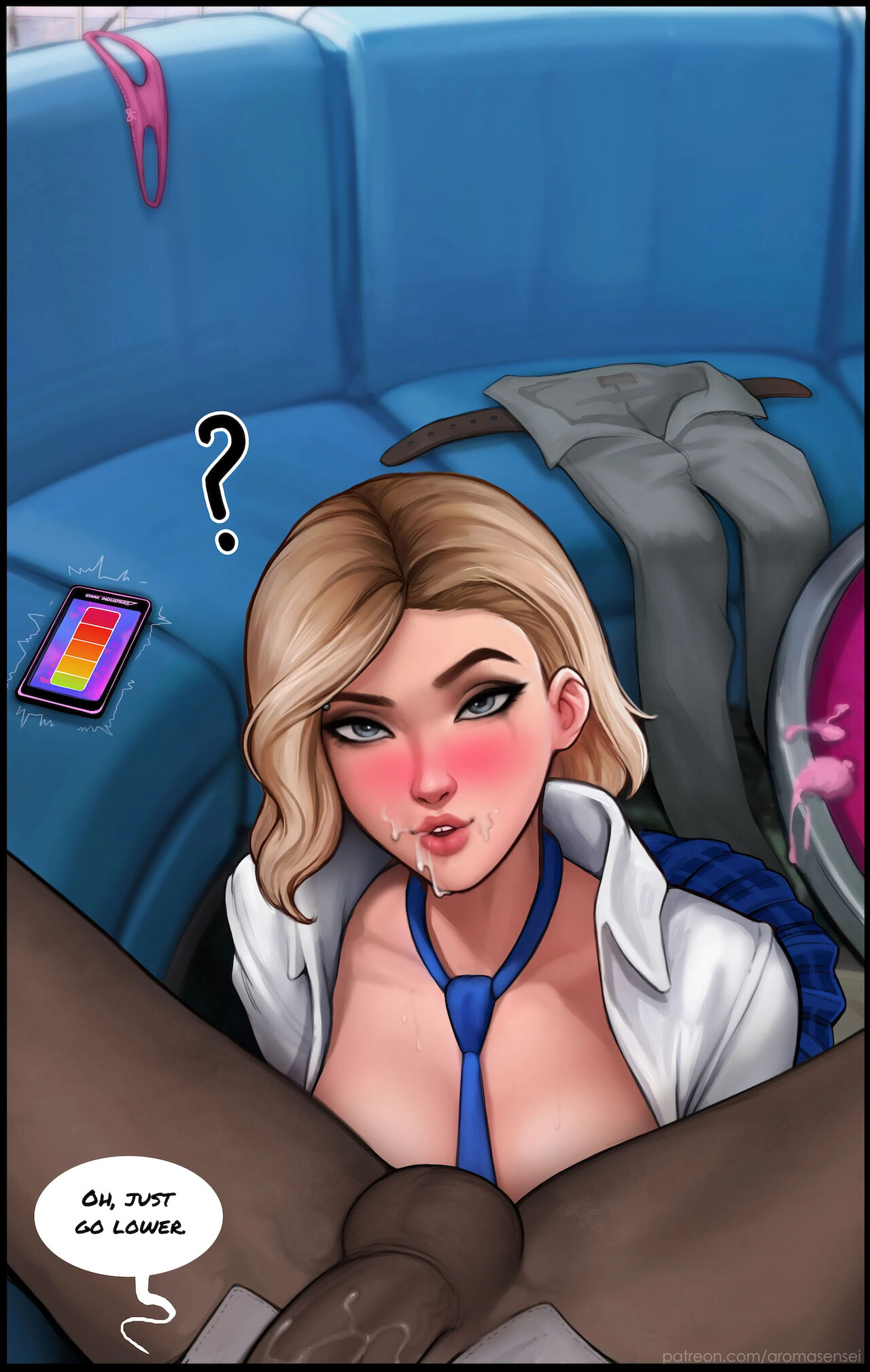 Do You Like Your Gift - Gwen Stacy anal rides Miles Morales BBC in restaurant - 48 Pics - Image 20