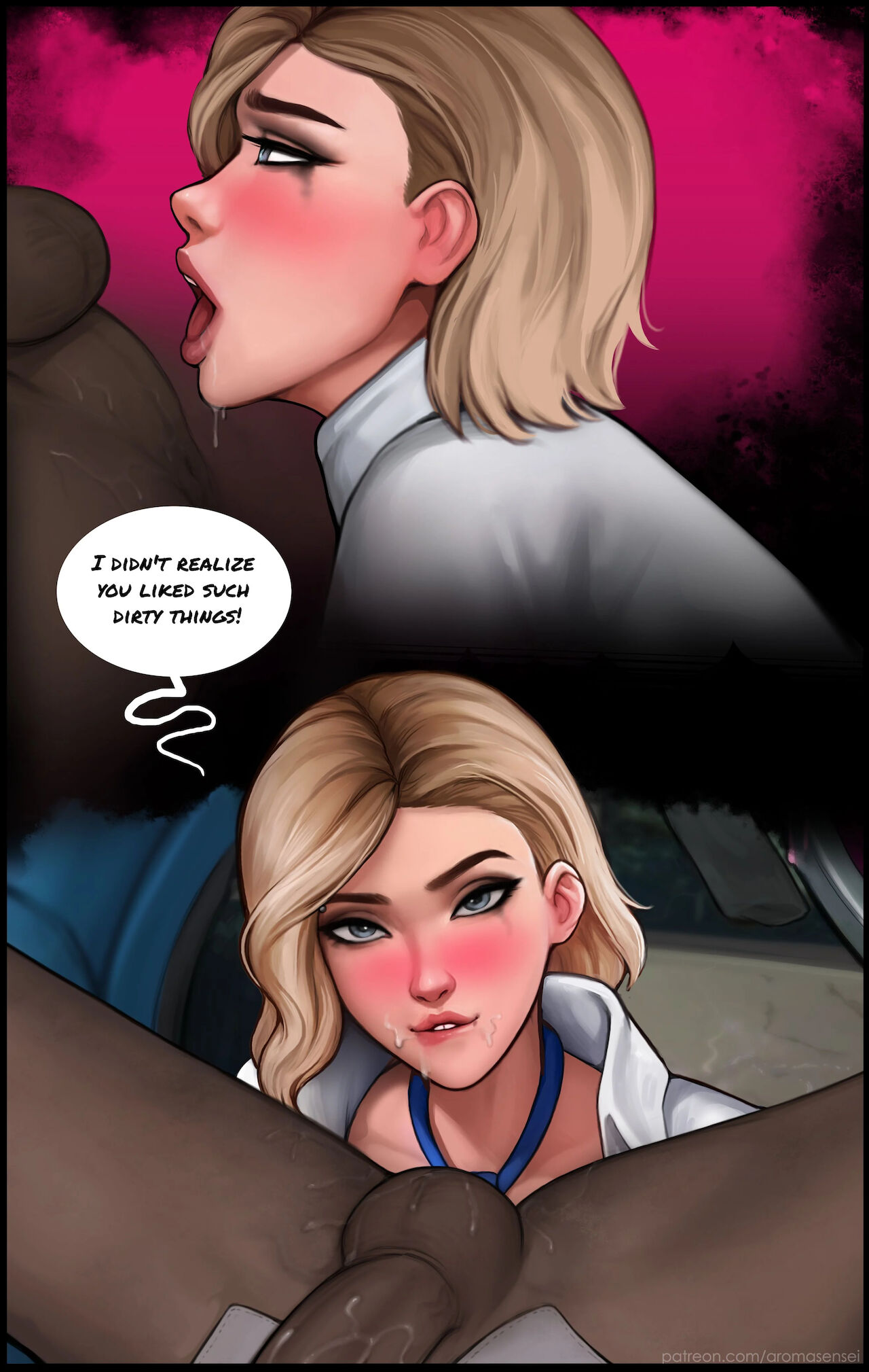 Do You Like Your Gift - Gwen Stacy anal rides Miles Morales BBC in restaurant - 48 Pics - Image 25
