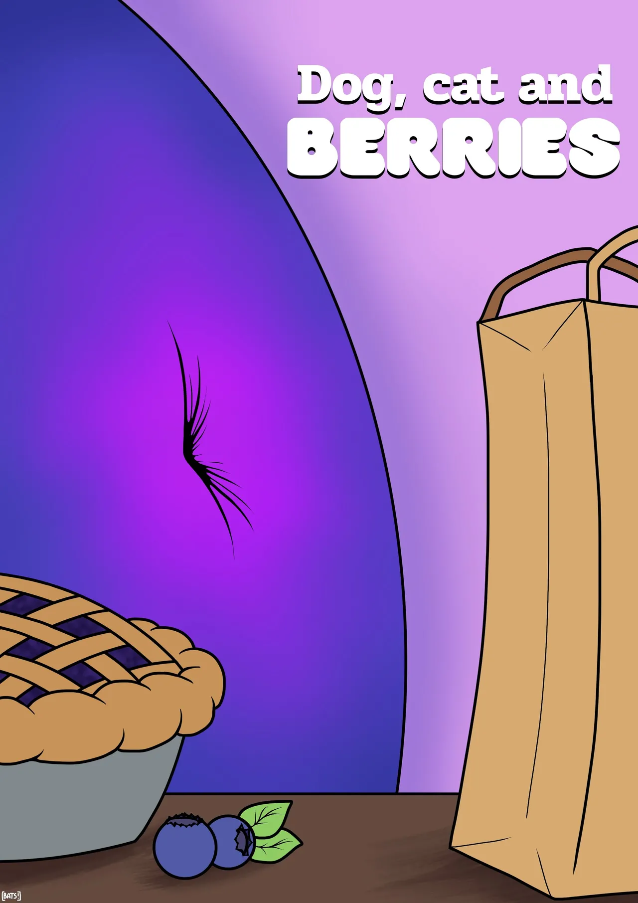 Dog, Cat and Berries by Batspid - Image 1