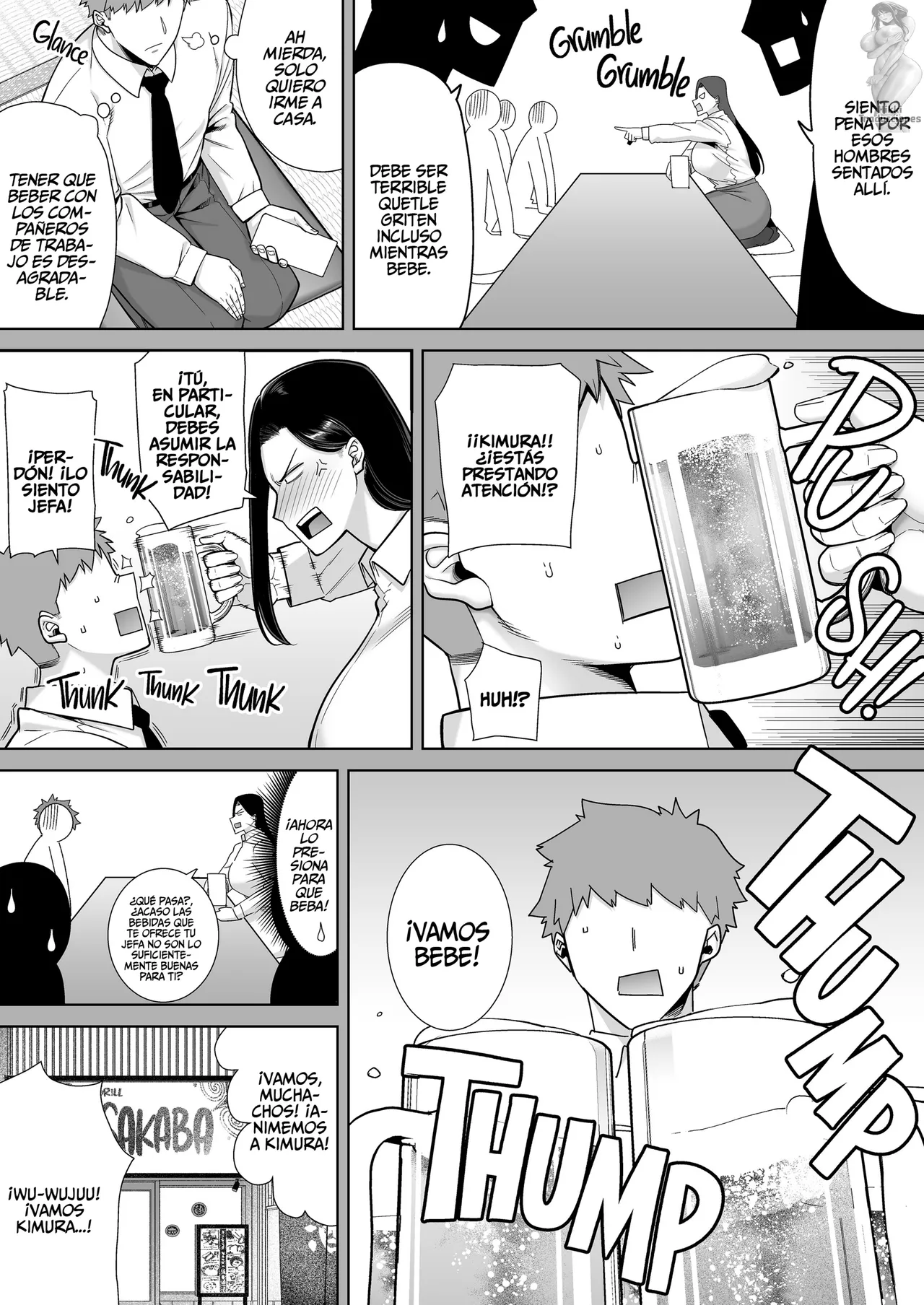 DOLL PLAY Kurosu Gatari PowerHara Onna Joushi to Shachiku-kun 1-4 Una Jefa abusiva que explota a su empleado Digital Spanish - Image 59