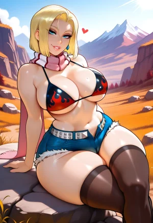 DreamcoreArt - Android 18 Dragon Ball Patreon - Page 393